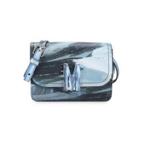 Moschino Abstract Print Leather Shoulder Bag